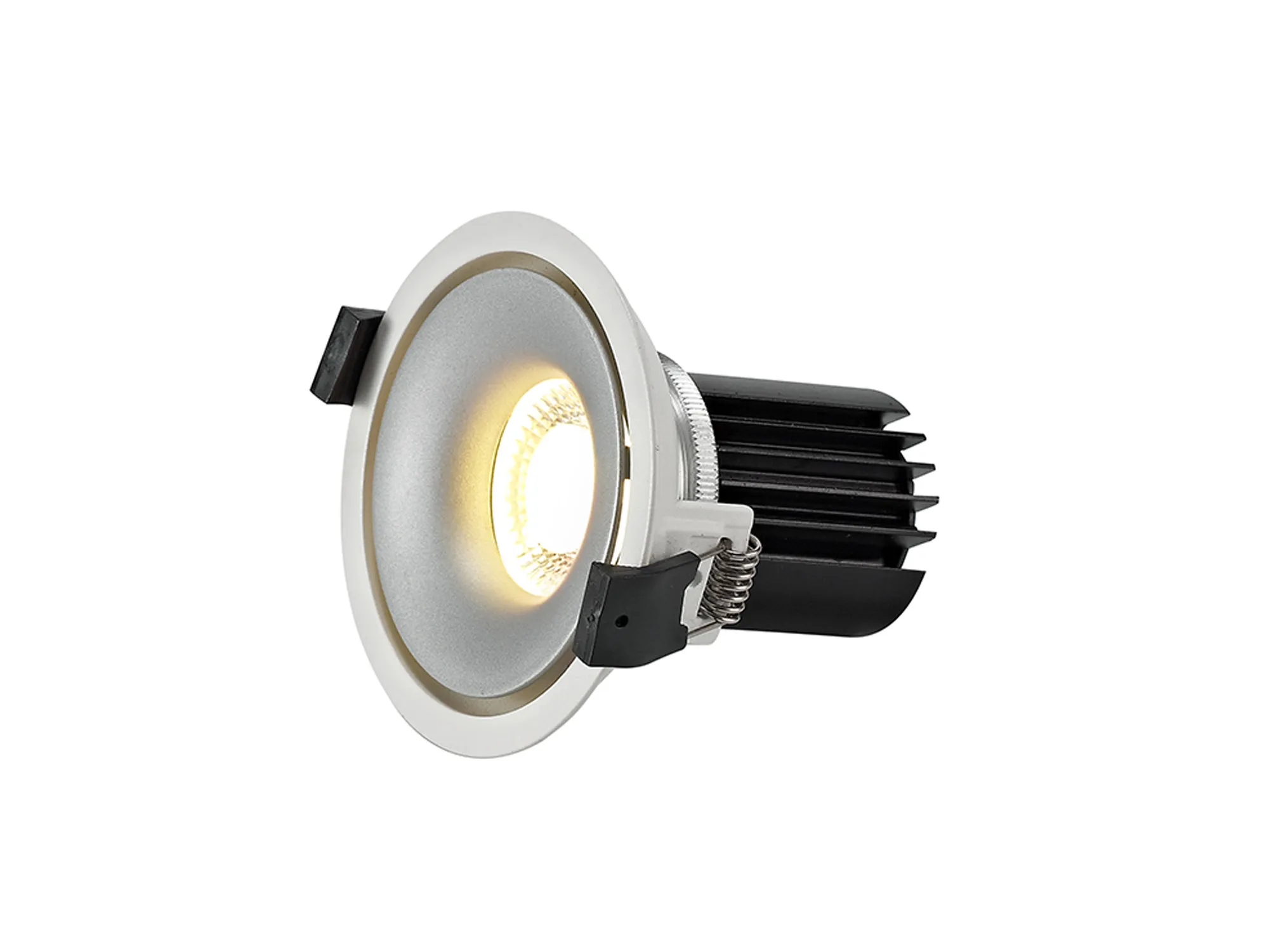 Bolor 12 Tridonic Powered 12W 4000K 1200lm 12° CRI>90 LED Engine White/Silver Fixed Recessed Spotlight, IP20 DM202123  Dlux Bolor 12